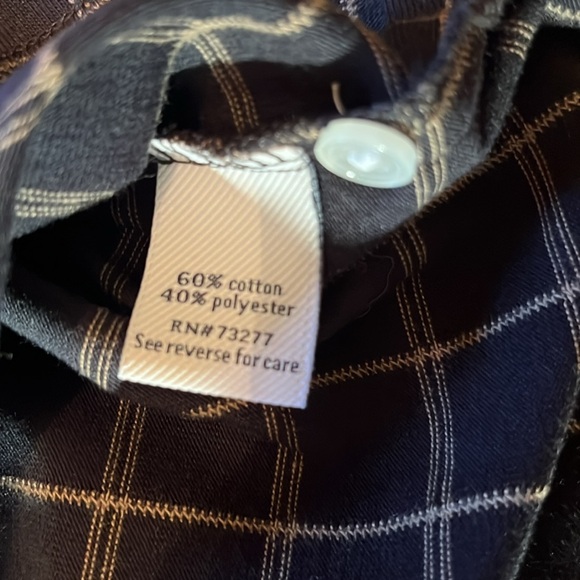 Men’s croft& barrow polo, black and gold size medium - Picture 4 of 5